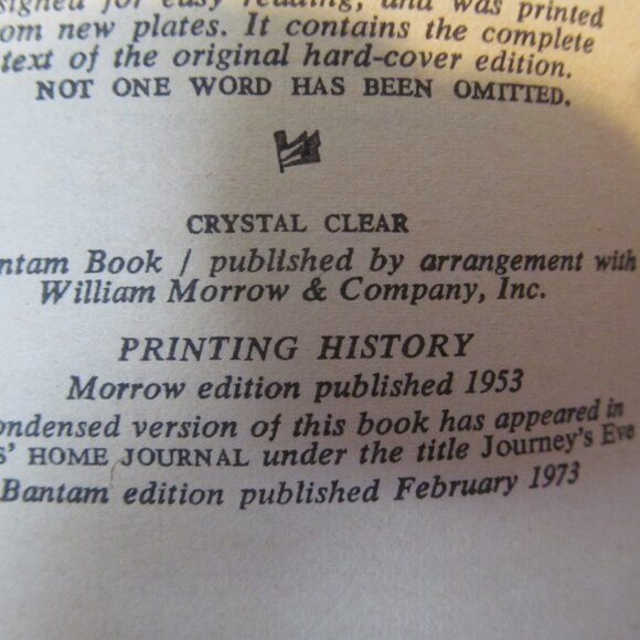 Crystal Clear by Elizabeth Cadell Vintage Paperback 1973 Bantam PB - Picture 11 of 16